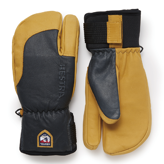HESTRA グローブ ヘストラ Topo 3-Finger Grey/Natural Brown 33872 26-27 スノーボードグローブ 日本正規品