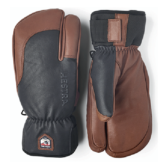 HESTRA グローブ ヘストラ Topo 3-Finger Navy/Brown 33872 26-27 スノーボードグローブ 日本正規品