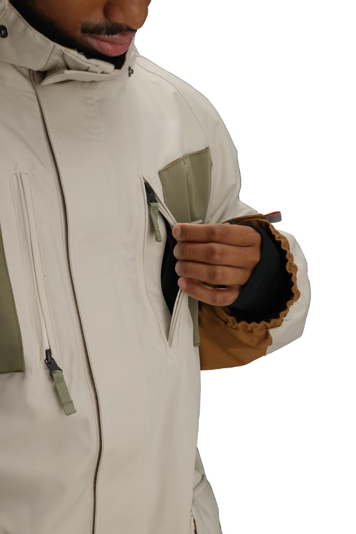 686 ロクハチロク MENS 2001 TRANSFER 2001 JACKET LIMESTONE COLORBLOCK 25-26 スノーボード ウェア