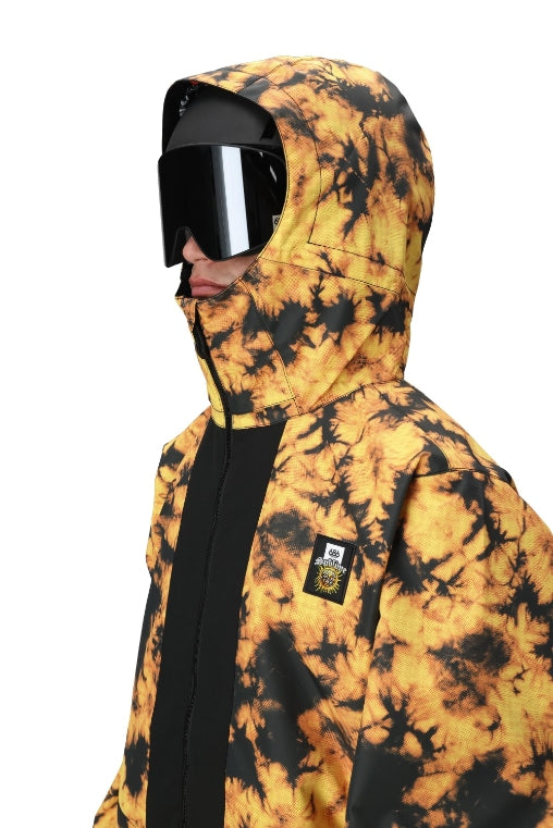 686 ロクハチロク MENS 686 SUBLIME SHELL ANORAK SUBLIME ORANGE TIE DYE 25-26 スノーボード ウェア