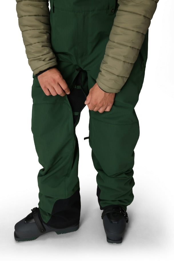 686 ロクハチロク MENS HOT LAP INSULATED BIB MOSS GREEN RIPSTOP 25-26 スノーボード ウェア