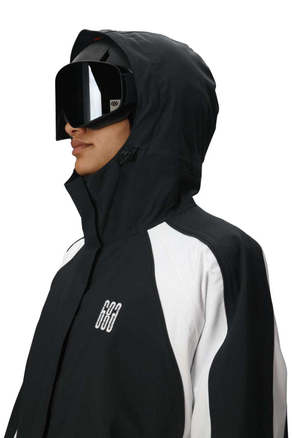 686 ロクハチロク WOMENS HOLOGRAM SHELL JACKET BLACK COLORBLOCK 25-26 スノーボード ウェア