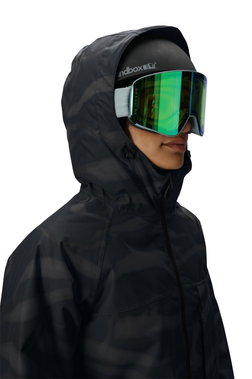 686 ロクハチロク WOMENS ATHENA INSULATED JACKET BLACK VAPORS 25-26 スノーボード ウェア