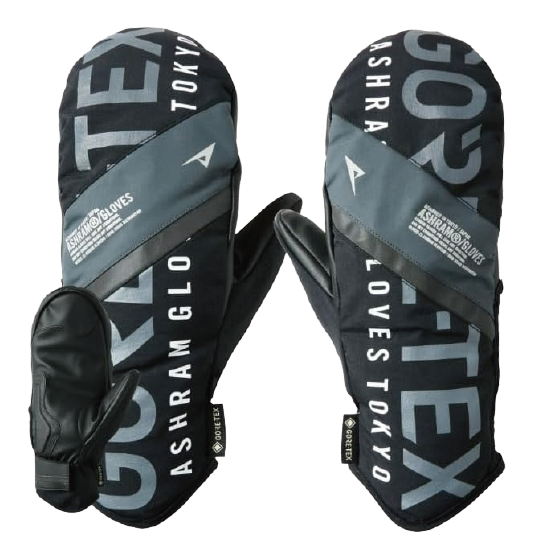 ASHRAM アシュラム [ashram] PROFILE LOGO MITT 24-25 スノーボード グローブ Black
