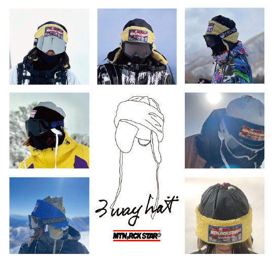 MRS マウンテンロックスター [mrs] 3WAY HAT 25-26 スノーボード ビーニー White