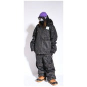 スノーボード ウェア プランビー PLAN B WORKER BIB PANTS  STRIPE 送料無料 日本正規品 予約商品 店頭受け取り可能