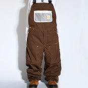スノーボード ウェア プランビー PLAN B WORKER BIB PANTS  BROWN 送料無料 日本正規品 予約商品 店頭受け取り可能