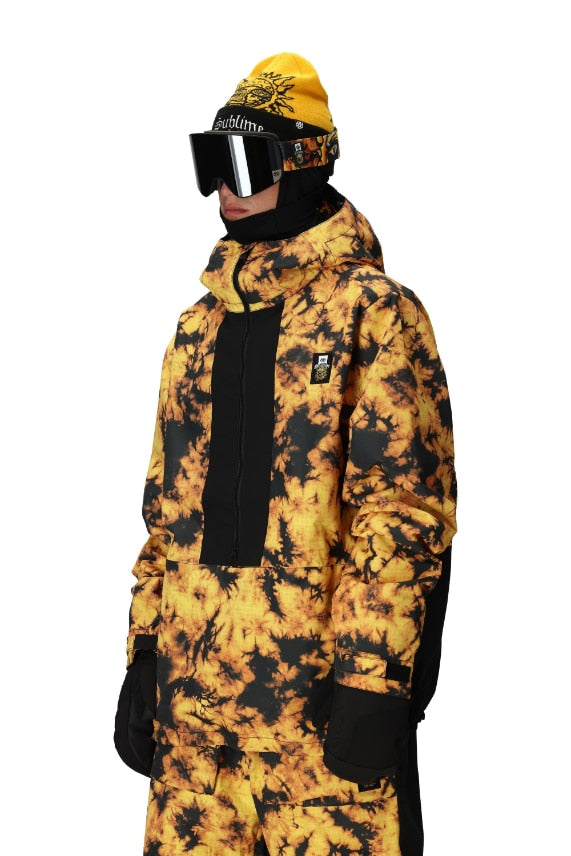 686 ロクハチロク MENS 686 SUBLIME SHELL ANORAK SUBLIME ORANGE TIE DYE 25-26 スノーボード ウェア