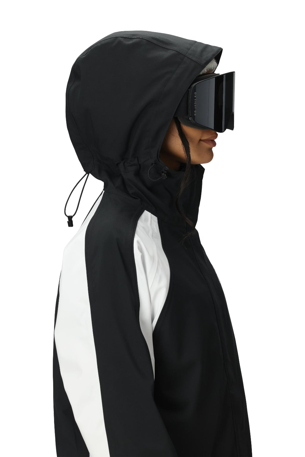 686 ロクハチロク WOMENS HOLOGRAM SHELL JACKET BLACK COLORBLOCK 25-26 スノーボード ウェア