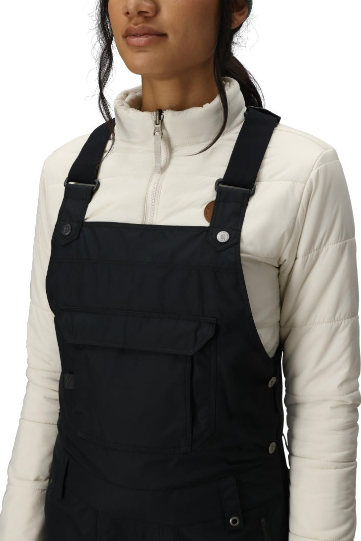 686 ロクハチロク WOMENS BLACK MAGIC 20K SHELL BIB BLACK 25-26 スノーボード ウェア