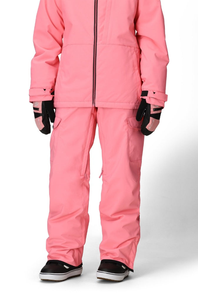 686 ロクハチロク WOMENS AURA INSULATED CARGO PANT GERANIUM PINK 25-26 スノーボード ウェア