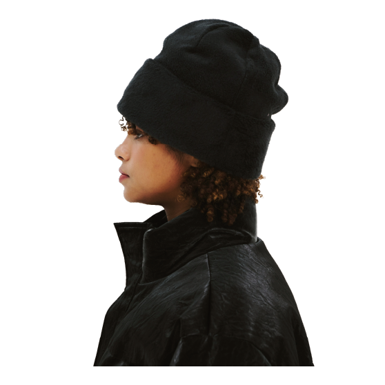 BSRABBIT ビーエスラビット [bsrabbit] SOFT FUR BEANIE 24-25 スノーボード アクセサリー Black
