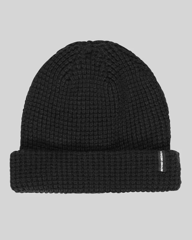 スノーボード ビーニー ビヨンド メダルズ BEYOND MEDALS Waffle Beanie Black 25-26 送料無料 日本正規品 予約商品 店頭受け取り可能