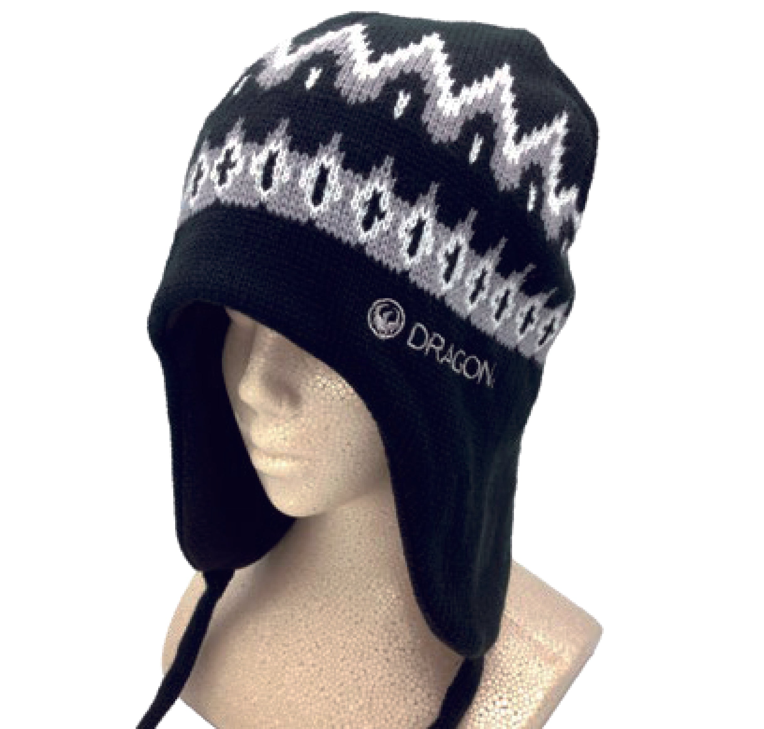 スノーボード ビーニー ドラゴン DRAGON EAR FLAP BEANIE BLACK / GREY 25-26 送料無料 日本正規品 予約商品 店頭受け取り可能