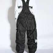 スノーボード ウェア プランビー PLAN B WORKER BIB PANTS  STRIPE 送料無料 日本正規品 予約商品 店頭受け取り可能