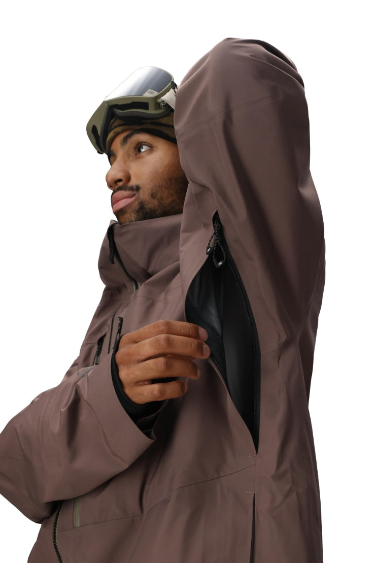 686 ロクハチロク MENS GORE-TEX 3L ATV THERMAGRAPH JACKET PEPPERCORN 25-26 スノーボード ウェア