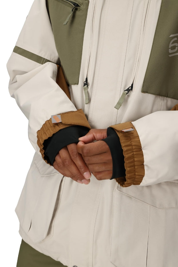 686 ロクハチロク MENS 2001 TRANSFER 2001 JACKET LIMESTONE COLORBLOCK 25-26 スノーボード ウェア