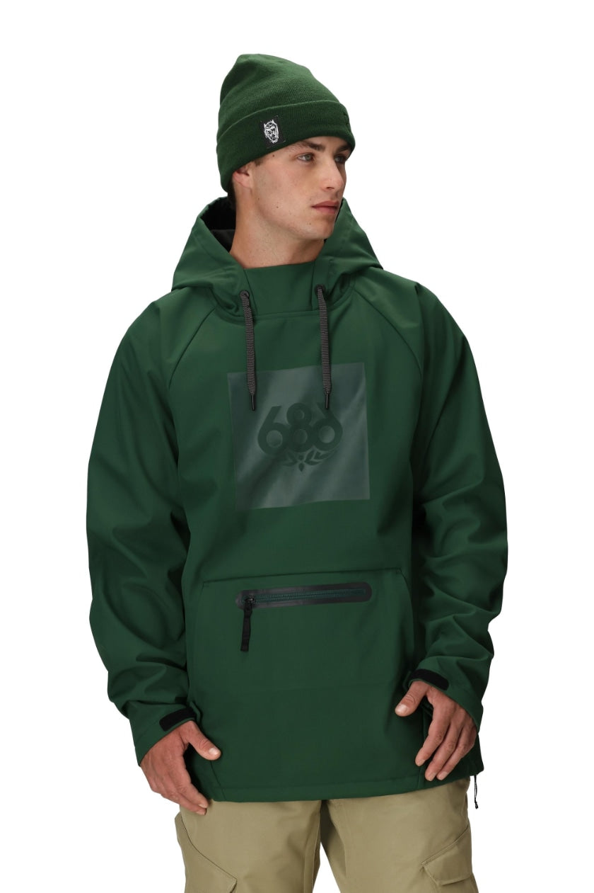 686 ロクハチロク Men's Waterproof Hoody MOSS GREEN 25-26 スノーボード ウェア