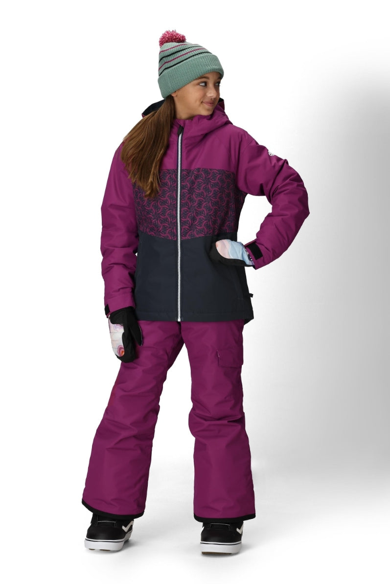 686 ロクハチロク Girls' Athena Insulated Jacket VIOLET COLORBLOCK 25-26 スノーボード ウェア