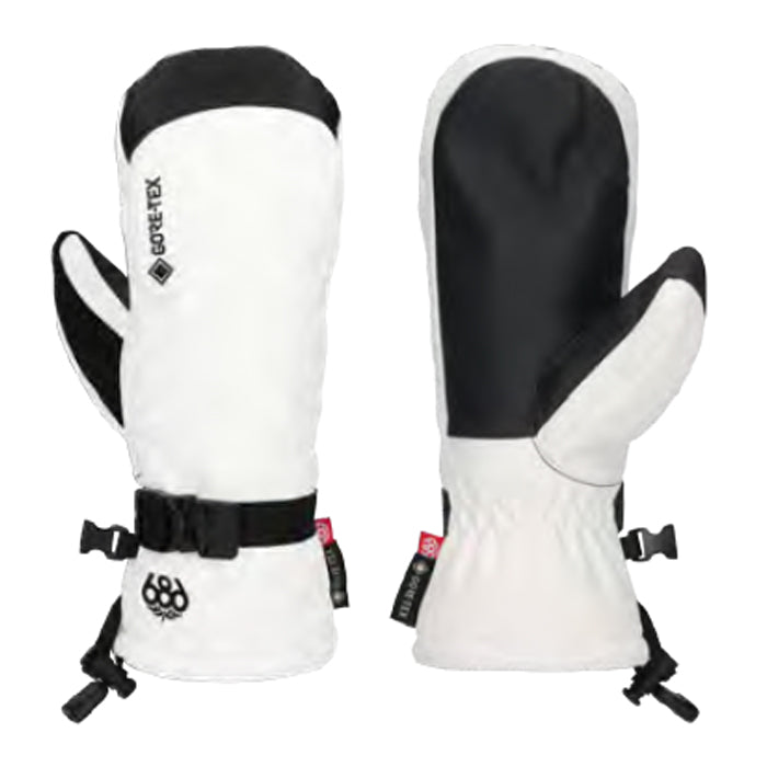 25-26 686 WOMENS GORE-TEX LINEAR MITT WHITE スノーボード 早期予約