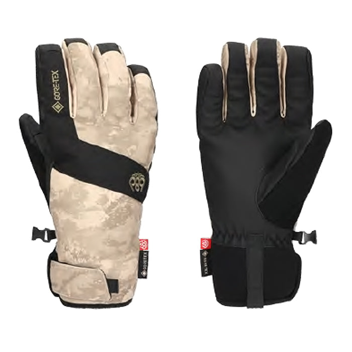 25-26 686 MENS GORE-TEX LINEAR UNDER CUFF GLOVE LIMESTONE HEMISPHERE PRINT スノーボード 日本正規品 早期予約