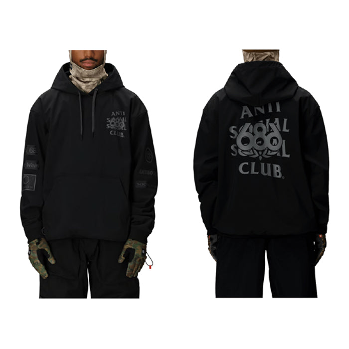 スノーボード ウェア シックスエイトシックス 686 MENS WATERPROOF ASSC F1 HOODY ASSC BLACK  送料無料 日本正規品 予約商品 店頭受け取り可能