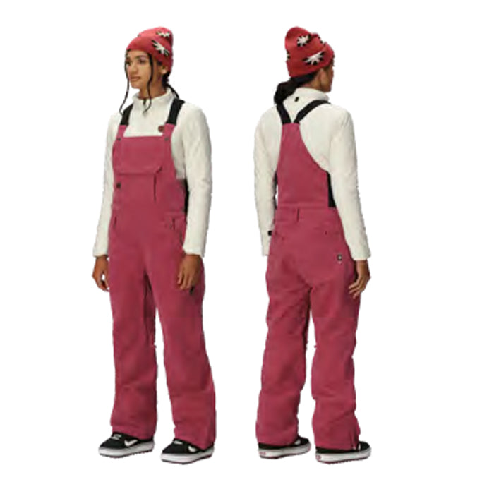 25-26 686 WOMENS BLACK MAGIC INSULATED BIB ROSEWOOD CORDUROY スノーボード 日本正規品 早期予約