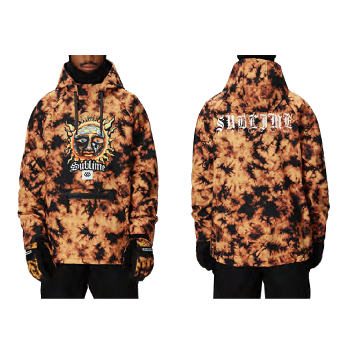 スノーボード ウェア シックスエイトシックス 686 Men's Waterproof Hoody SUBLIME ORANGE TIE DYE  送料無料 日本正規品 予約商品 店頭受け取り可能