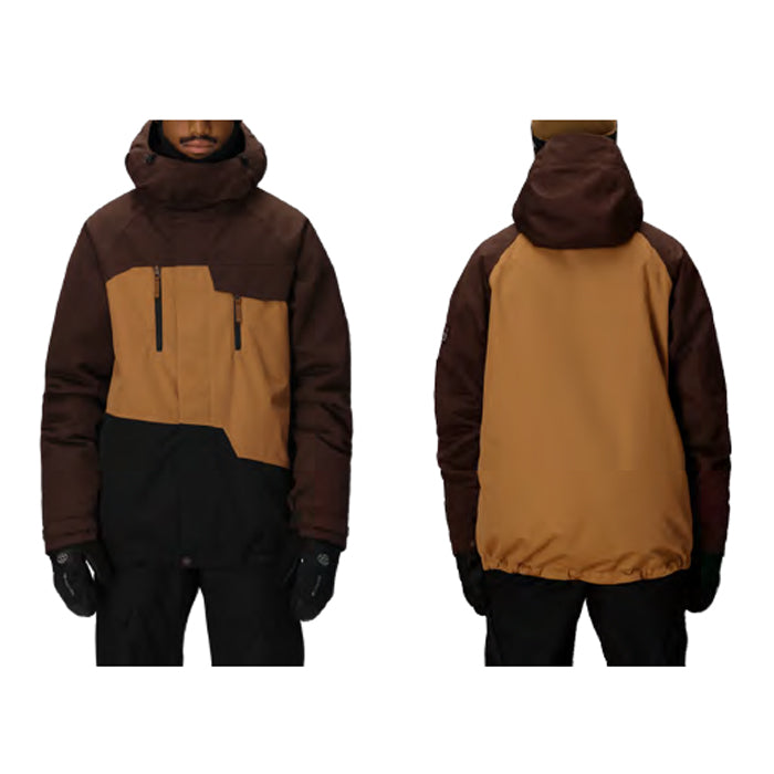 スノーボード ウェア シックスエイトシックス 686 MENS GEO INSULATED JACKET COFFEE COLORBLOCK 送料無料 日本正規品 予約商品 店頭受け取り可能