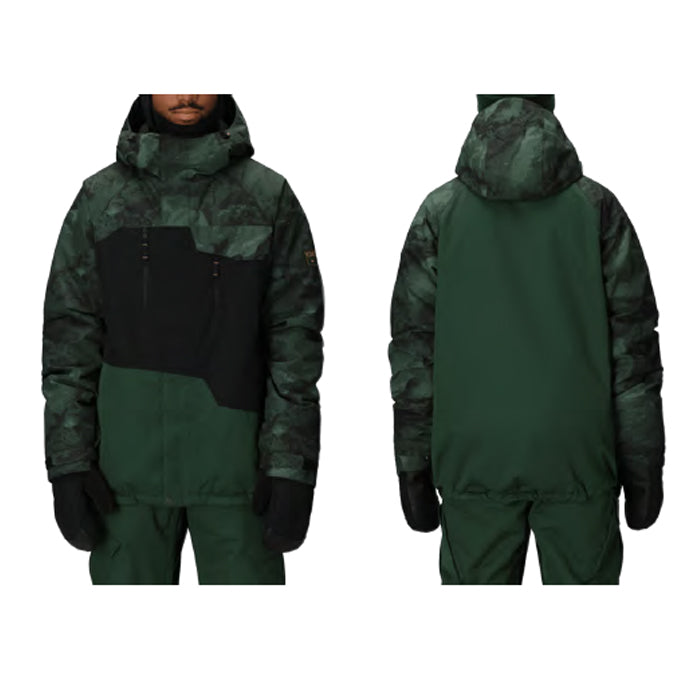 スノーボード ウェア シックスエイトシックス 686 MENS GEO INSULATED JACKET MOSS GREEN COLORBLOCK  送料無料 日本正規品 予約商品 店頭受け取り可能