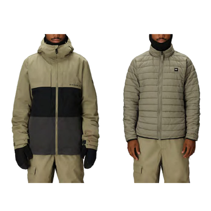 25-26 686 MENS SMARTY 3-IN-1 FORM JACKET SAGE COLORBLOCK スノーボード 日本正規品 早期予約