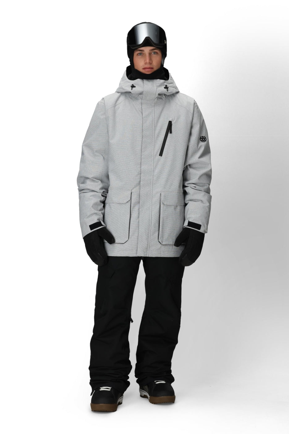 686 ロクハチロク MENS NIGHTLINE INSULATED JACKET LIMESTONE DOBBY 25-26 スノーボード ウェア