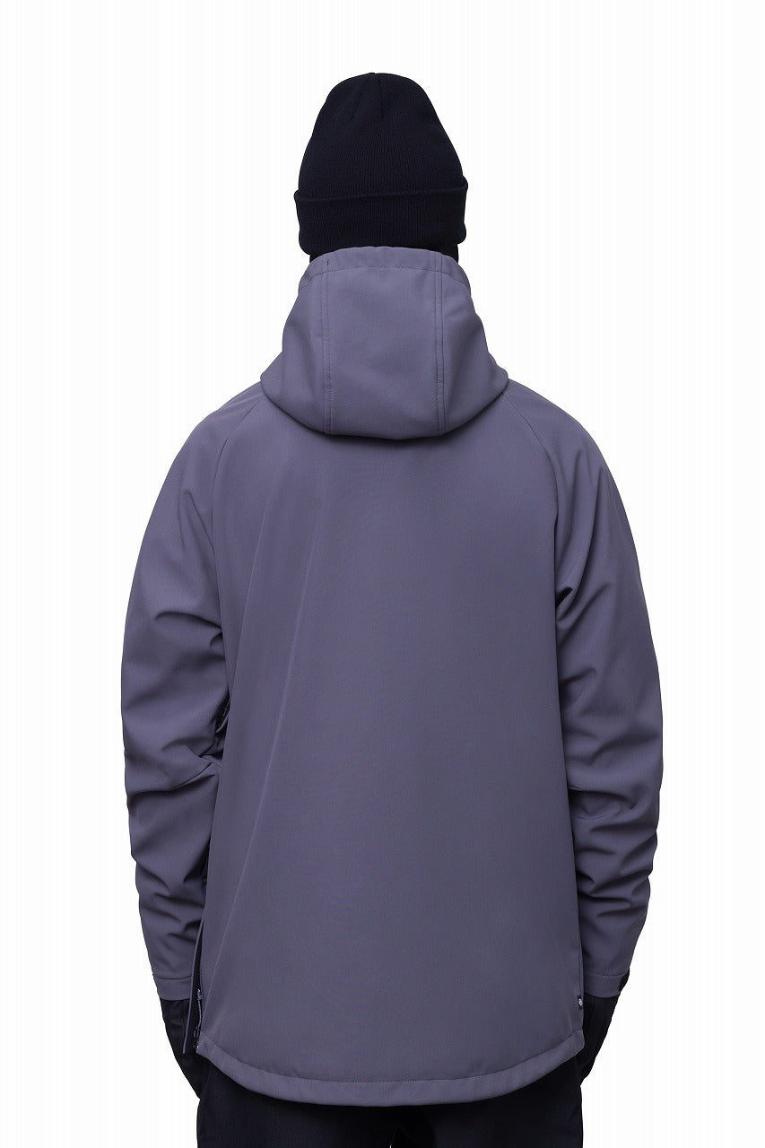 686 ロクハチロク Men's Waterproof Hoody RHINO GREY 25-26 スノーボード ウェア