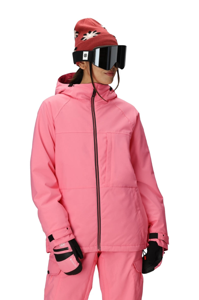 686 ロクハチロク WOMENS ATHENA INSULATED JACKET GERANIUM PINK 25-26 スノーボード ウェア