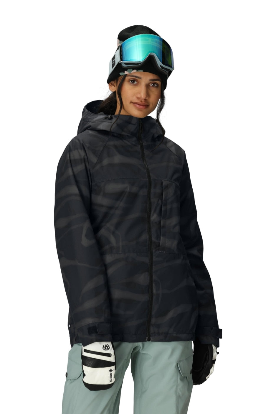 686 ロクハチロク WOMENS ATHENA INSULATED JACKET BLACK VAPORS 25-26 スノーボード ウェア