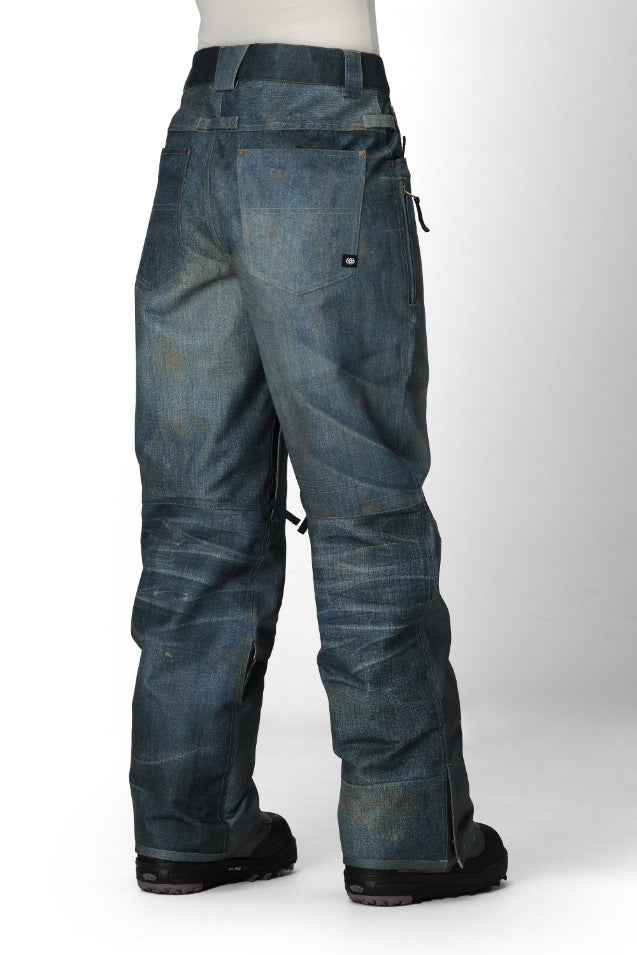 686 ロクハチロク WOMENS DECONSTRUCTED DENIM INSULATED PANT INDIGO DENIM 25-26 スノーボード ウェア