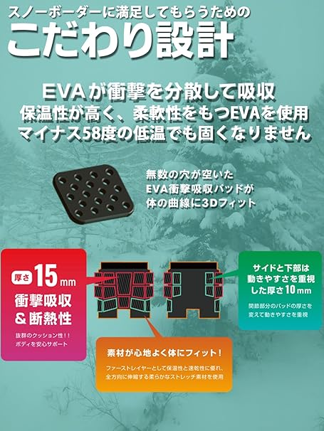 COMFY コンフィ [comfy] PROTECTOR SHORT  スノーボード プロテクター White