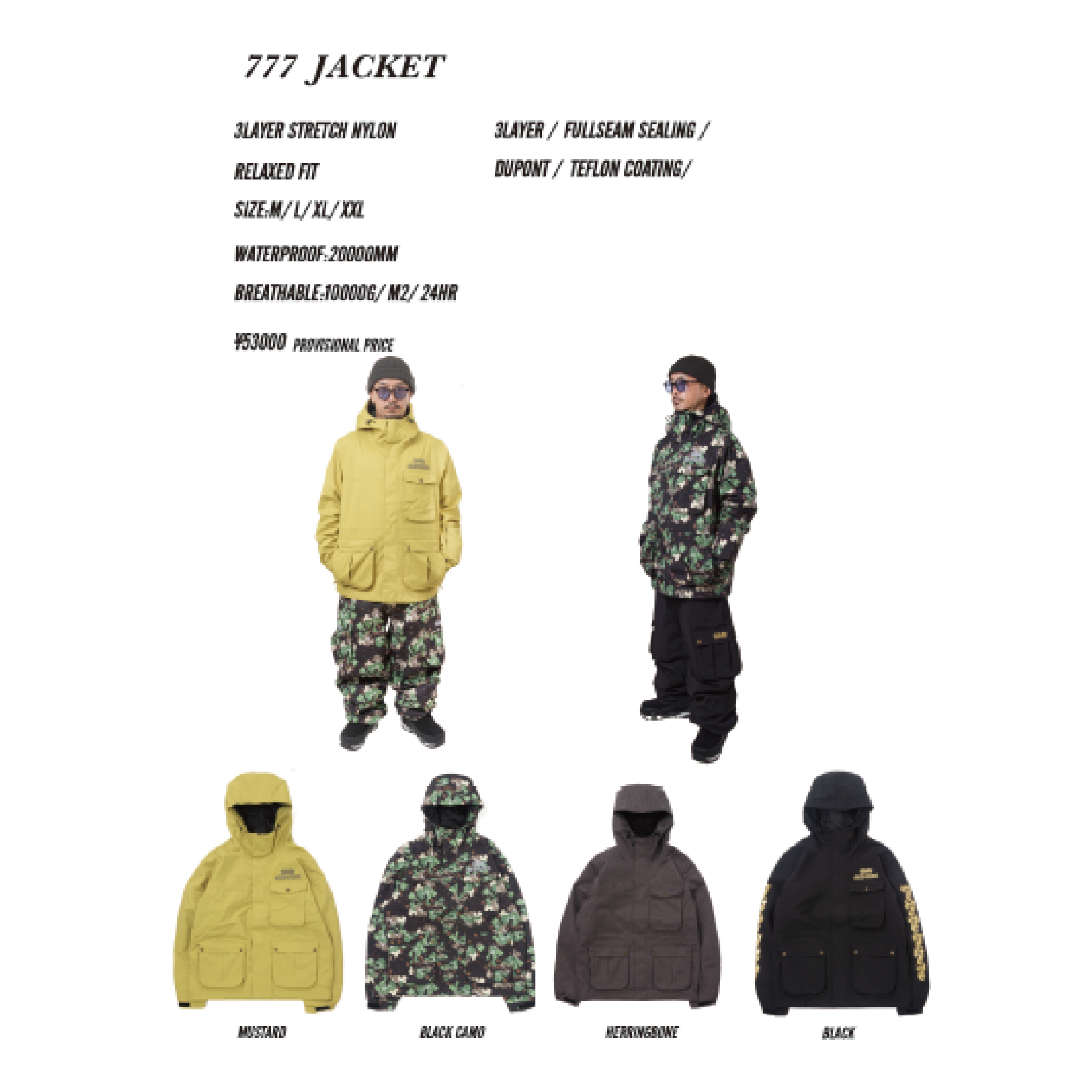 NOMADIK ウェア ノマディック 777 JKT BLACK 26-27 スノーボードウェア