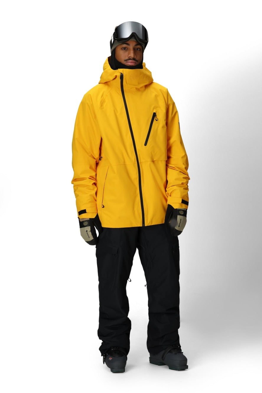 686 ロクハチロク MENS HYDRA THERMAGRAPH JACKET YELLOW GOLD 25-26 スノーボード ウェア