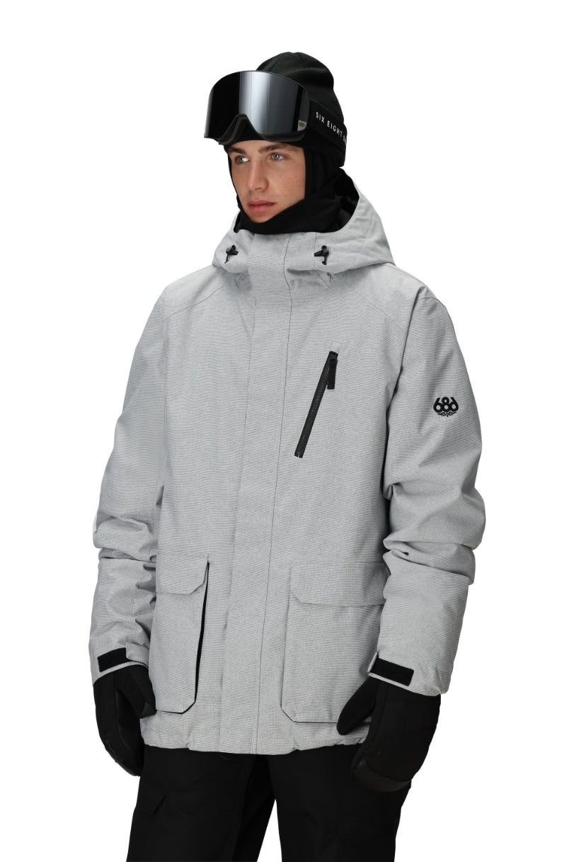 686 ロクハチロク MENS NIGHTLINE INSULATED JACKET LIMESTONE DOBBY 25-26 スノーボード ウェア