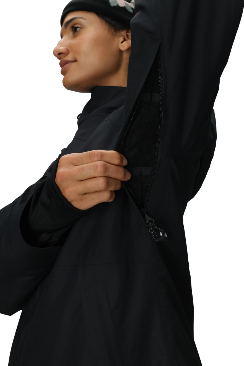 686 ロクハチロク WOMENS HYDRA THERMAGRAPHJACKET BLACK 25-26 スノーボード ウェア