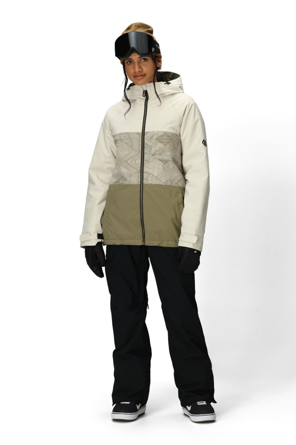 686 ロクハチロク WOMENS ATHENA INSULATED JACKET LIMESTONE COLORBLOCK 25-26 スノーボード ウェア