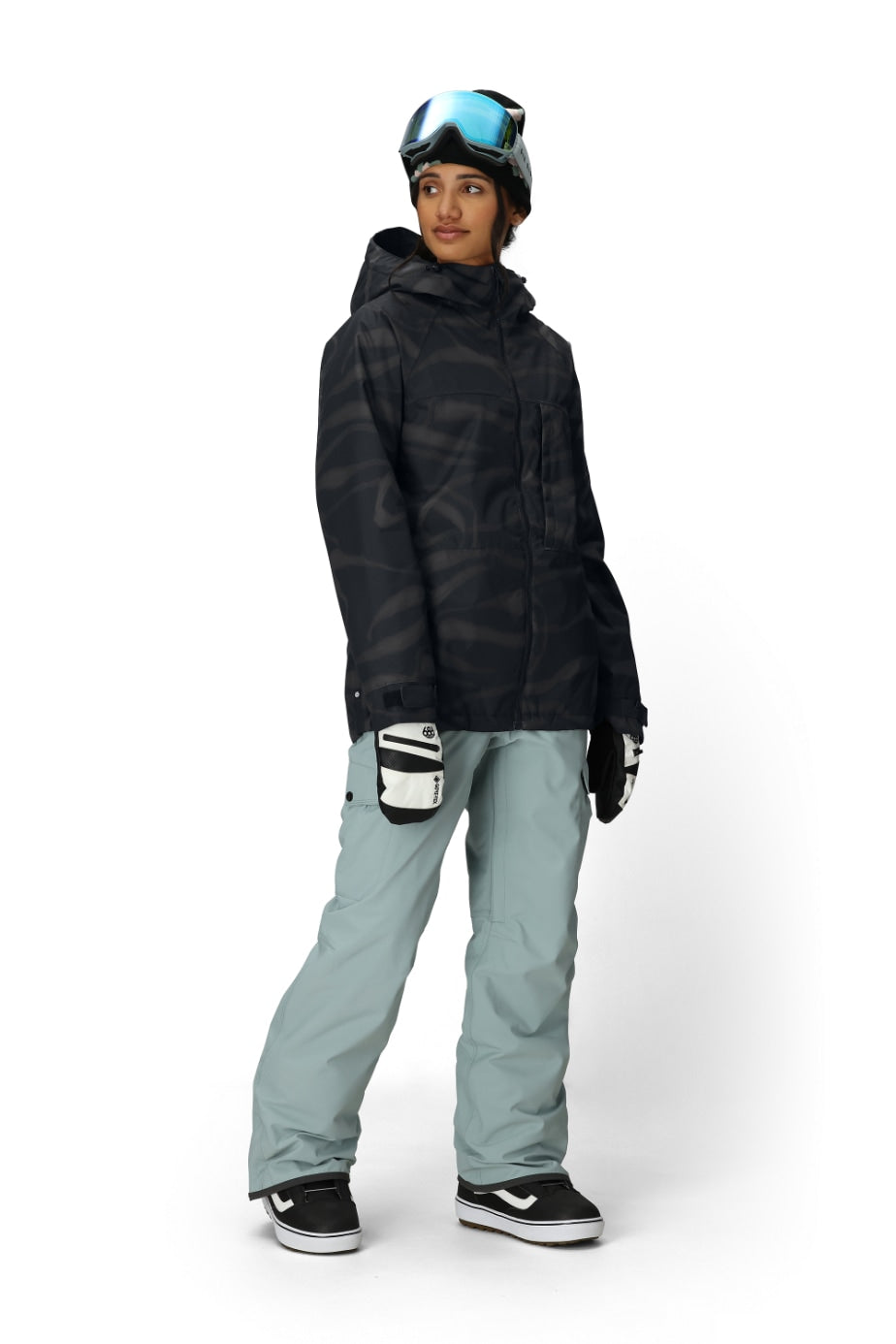 686 ロクハチロク WOMENS ATHENA INSULATED JACKET BLACK VAPORS 25-26 スノーボード ウェア
