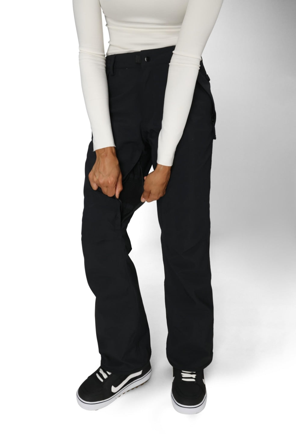 686 ロクハチロク WOMENS STANDARD SHELL PANT BLACK 25-26 スノーボード ウェア