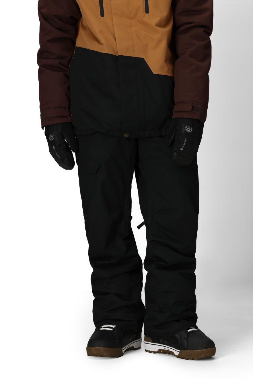 686 ロクハチロク MENS INFINITY INSULATED CARGO PANT BLACK 25-26 スノーボード ウェア