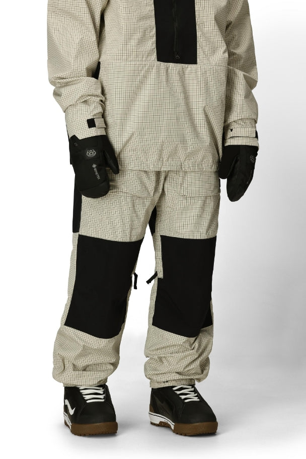 686 ロクハチロク Men's Ghost 2.5L Pant LIMESTONE GRID 25-26 スノーボード ウェア
