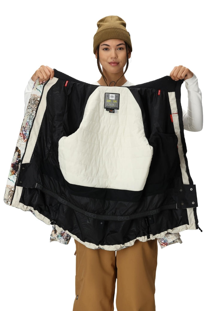 686 ロクハチロク WOMENS WHISPER INSULATED JACKET LIMESTONE XRAY 25-26 スノーボード ウェア