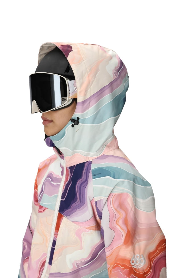 686 ロクハチロク WOMENS ATHENA INSULATED JACKET SEDIMENTARY PRINT 25-26 スノーボード ウェア