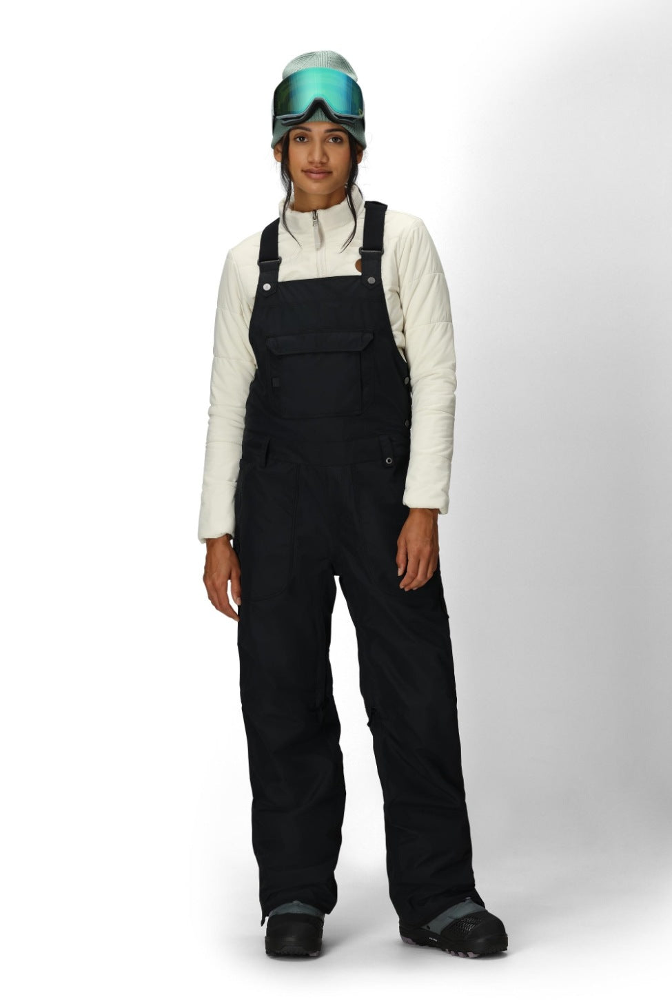 686 ロクハチロク WOMENS BLACK MAGIC 20K SHELL BIB BLACK 25-26 スノーボード ウェア