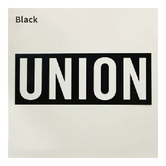 UNION ユニオン [union] UNION BOX LOGO STICKER 8 INCH 25-26 スノーボード ステッカー Black